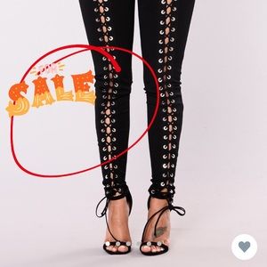 X’s and O’s Lace Up Pants